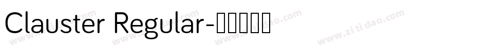 Clauster Regular字体转换
